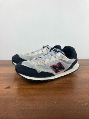 New Balance 515 Grey Black Suede Sneaker Shoes GC515TRP Youth Boy's Size 5.